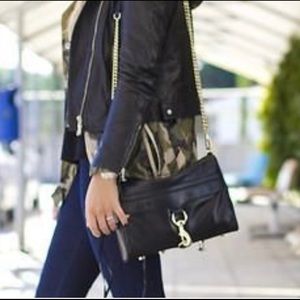 Rebecca Minkoff Black & Hold Leather Crossbody